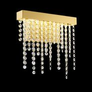 Bano French Gold Crystal Wall Lights Diyas Flush Crystal Wall Lights
